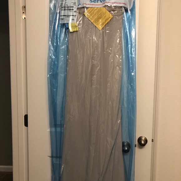 Strapless Champange Formal Dress by Bill Levkoff - Picture 2 of 8